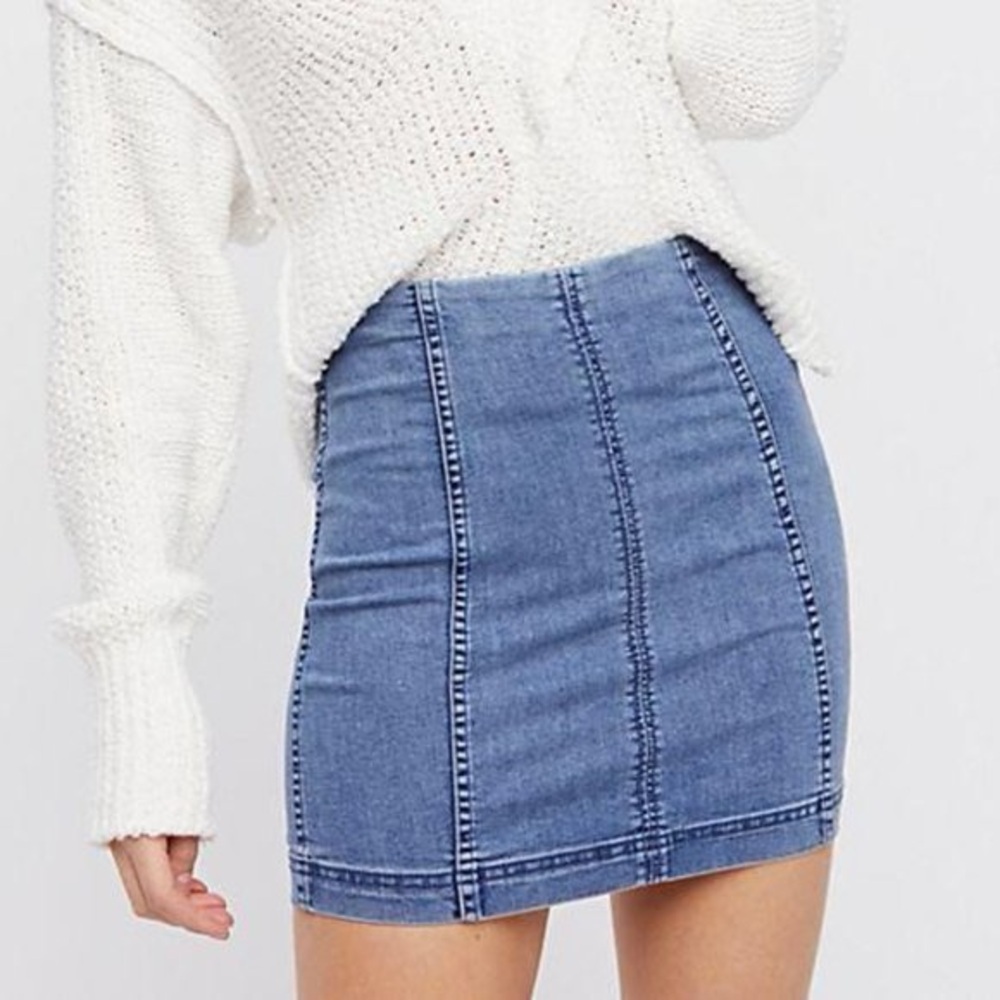 FREE PEOPLE Modern Femme Mini‎ Skirt